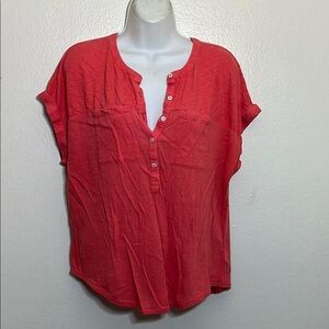 Lucky Brand Pink Blouse Top